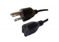 China Home Appliance America Ul Power Cord Pvc Material Black Color With 3pin Plug factory