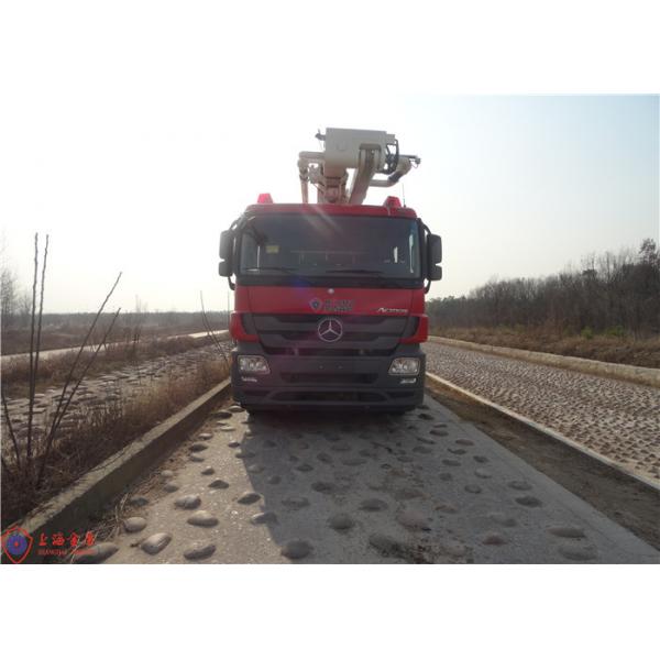 Quality 32m Height Max Loading 23700Kg Water Tower Fire Truck with 4800kg Water Tanker for sale