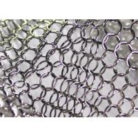China Stainless Steel Looped Chain Mail Curtain Decorative Metal Ring Mesh factory