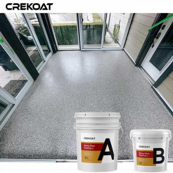 Quality Slip Resistance Epoxy Flake Floor Coating For Showrooms Garages for sale