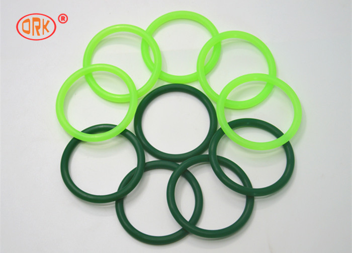 China Fluorine Rubber Seals O Ring Heat Resistant , Green O Rings For Aircraft Engine factory