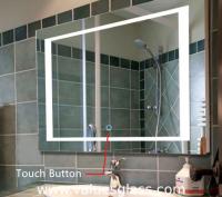 Buy cheap LED Illuminated Bedroom Mirrors , Custom Size Bathroom Mirror With Lights from wholesalers