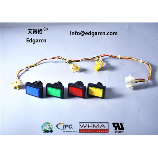 Quality 1 Years Warranty Push Button Cable Customized Color For Gambling Machine for sale