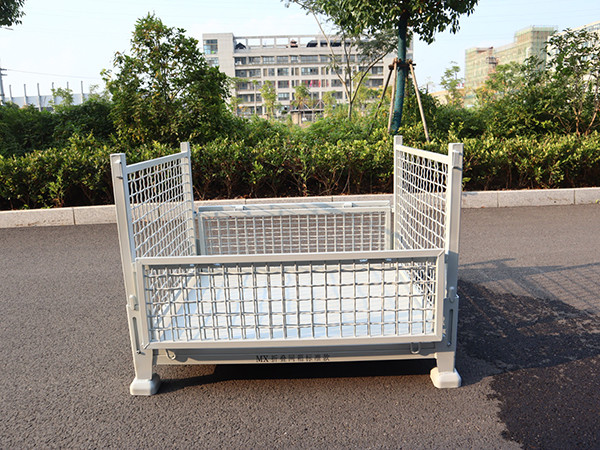 China Industrial Galvanized Wire Mesh Pallet Cage With 500 - 1000kg Load Capacity factory