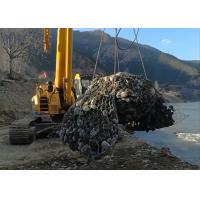Quality Large Scale Gabion Mesh Cage 60*80 Mm / 80*100 Mm For River Training for sale