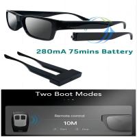 Quality 1080p HD Surveillance Camera Spy Video Sunglasses For Security 64G TF Card for sale