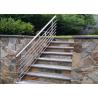 China CE Stainless Steel Balustrade Systems Porch Stair Railing End Cap House Railing factory