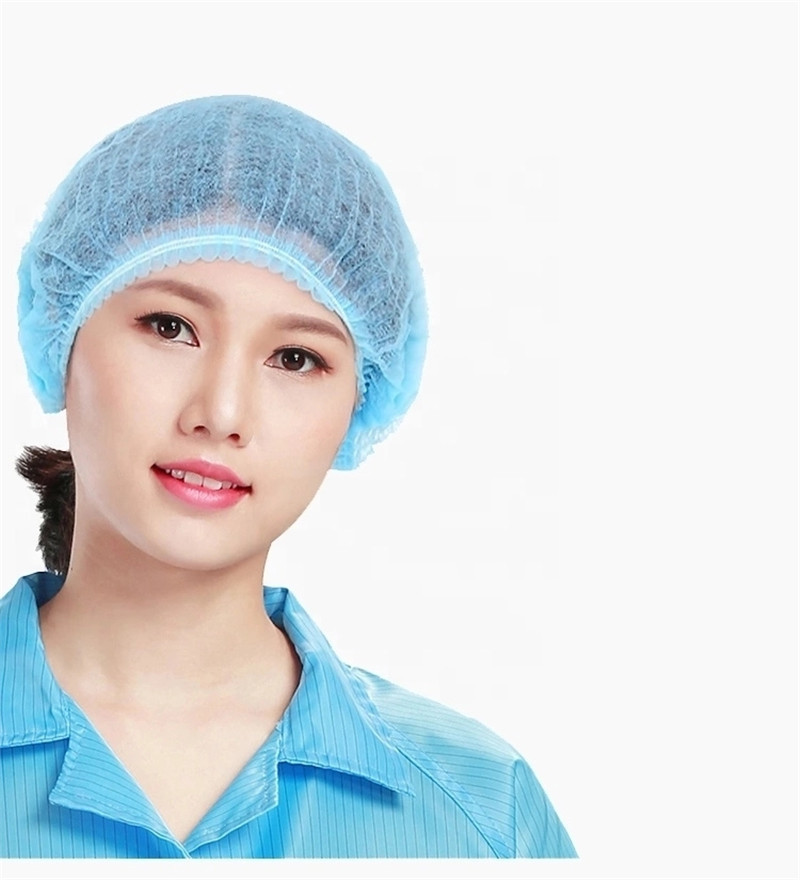 China Medical Supplies Disposable Surgical Caps Head Hair Cover Cap With Elastic factory