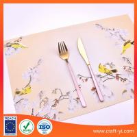 China 30X45cm Woven PVC Textilene Placemats Dining Kitchen Table Mats factory