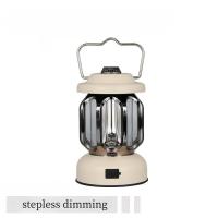 China Vintage Outdoor Camping Tent Light Typec Fast Charging Light Portable Stepless Dimming Light factory