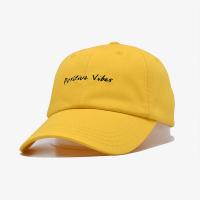 China Embroidery Outdoor Sports Dad Hats Light Yellow Color Cotton Fabric For Unisex factory
