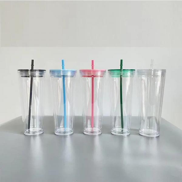 Quality PET 500ml Cold Drink Plastic Cups Clear Smooth Surface for sale