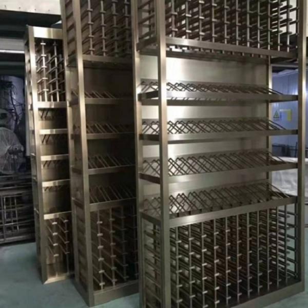 Quality Classic Antique Wine Display Shelves SS304 Wine Storage Display Cabinet for sale