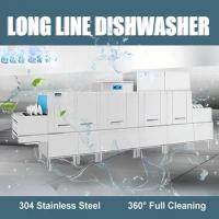 Quality HZ-2400 Commercial Dishwasher Machine Conveyor Type Disinfection for sale