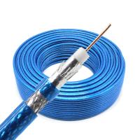 China 75Ohm Rg6 RG59 Coaxial Cable 305m 100m Four Layers Of Shielding CU Conductor factory
