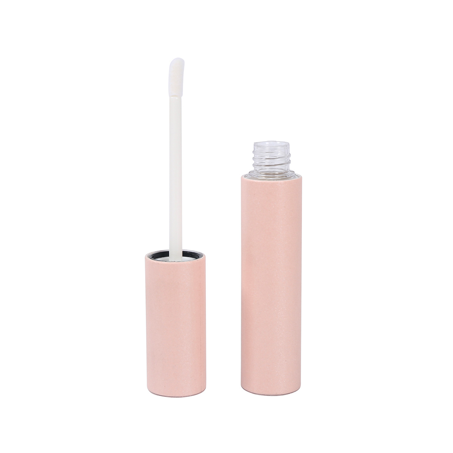 China Pink Pearl Cosmetic Paper Tube 17mm Height Empty Mascara Tube Packaging factory