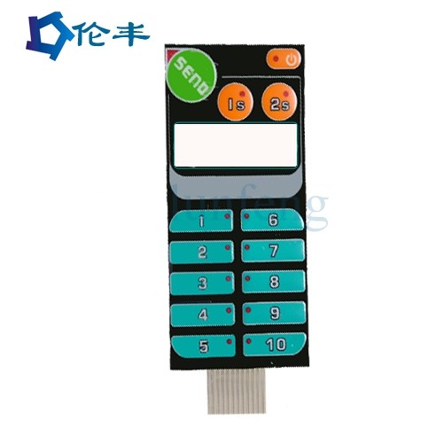 Quality Screen Printing Membrane Switch Pad Pantone Color Circuit Metal Dome Tactile Switch for sale