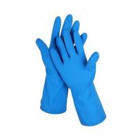 Quality 18 Mil Gloves Blue Nitrile Kitchen 330mm Nitrile Gloves For Chemical Use for sale