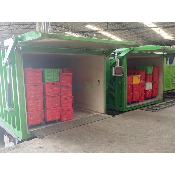 Quality Double Wider Chamber Vacuum Cooler For Vegetables 3000kgs 6 Pallet Fast Loading Shift for sale