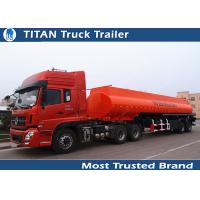 China Custom bogie suspension 2 axles semi Tanker Trailer 28000-40000 liters loading capacity for sale