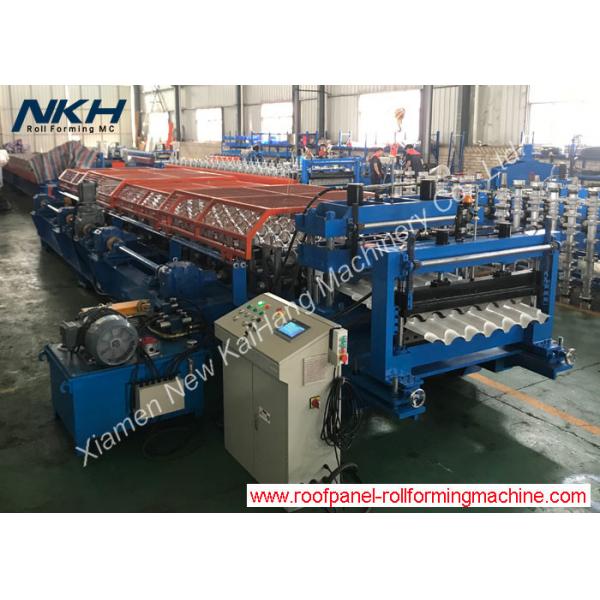 Quality PPGL Roof Tile Roll Forming Machine , Metal Roof Making Machine CE Certified for sale