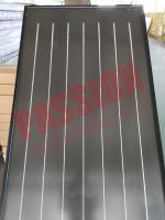 China Black Chrome Flat Collector Black Coating Flat Panel Blue Titanium Flat Plate Solar Water Heater Hotel Solar Heating factory