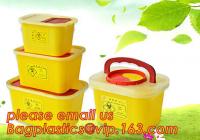 China BIOHAZARD WASTE CONTAINERS, PLASTIC STORAGE BOX, MEDICAL TOOL BOX, SHARP CONTAINER, SAFETY BOX, Disposable Hospital Bioh factory