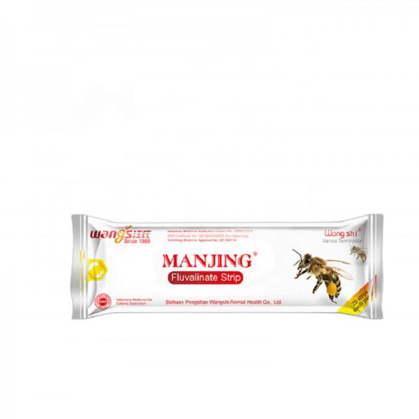 Quality 20 Strips per Bag Wangshi Bee Medicine/MANJING flumethrin Strip Varroa Mite for sale