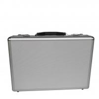 China Funtional Aluminum Attache Case With Two Locks Silver ABS Pilot Case For Business factory