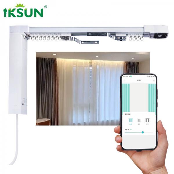 Quality Wireless Motorized Electric Curtain Track System Smart Aluminium Material for sale