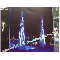 China 5m Colored Inflatable Lighting Decoration , LED Color Changing Lights factory