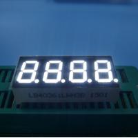 Quality Ultra White 0.36" Common Cathode 4 Digit 7 Segment Led Display For Humidity for sale
