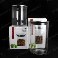 China Airtight Glass Storage Jar With Metal Lid For Kitchenware factory