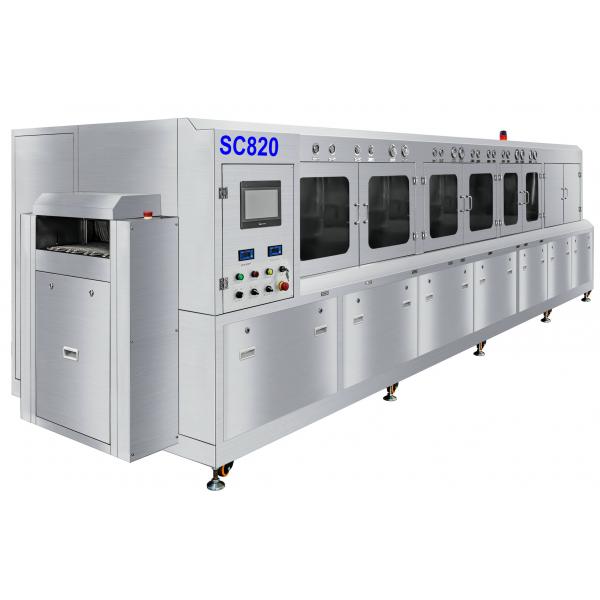Quality Sus304 Semiconductor pacakging flux chemical wash machine 600mm width net for IGBT,IPM and LEADFRAME parts for sale