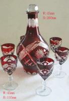 China decal, frosty, hot stamping engrave Stem Wine Glass gift Sets / Home Glassware factory