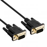 China RS232 DB9 9 Pin Serial Cable Male To Male Video Data Transmission Gold Plate factory
