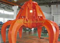 China Overhead Waste Crane Orange Peel Grab , Scrap Grapple Bucket with Siemens Motor factory