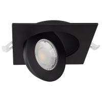 China UL Certified Trimless Square Downlight , 4inch 9w Eyeball Recessed Light factory