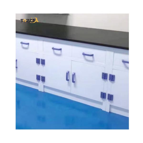 Quality White Polypropylene Lab Bench Laboratory Table With Epoxy Resin Table Top for sale