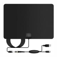 China 50 Mile Range 4K Hd Digital Tv Antenna Amplified Ultra-Thin Indoor Plate factory
