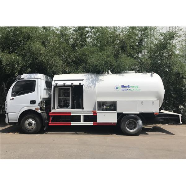 Quality 6m3 3 Tons 6000l Bobtail Lpg Truck , Dongfeng 6 Wheels Lpg Filling Dispenser for sale
