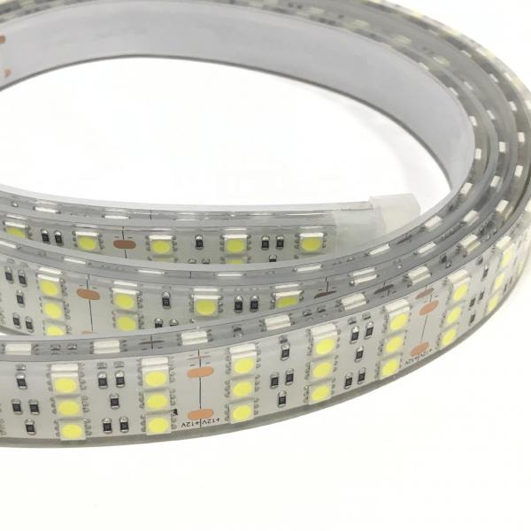 Quality 9000K 5050 12V Dimmable LED Strip Three Row 180 Lamps Led Tape for sale