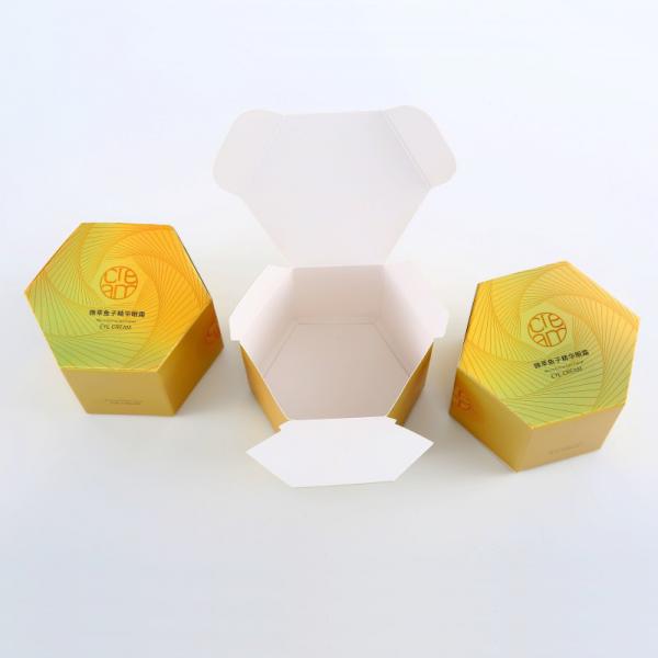 Quality Hexagon Holographic Paper Packaging Boxes Wholesale With Design Printing for sale