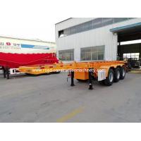 China 3 Axles 20ft Skeleton Semi Trailer Payload 45 Ton For Container for sale