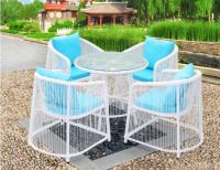 China Leisure Aluminium Outdoor Garden wicker chair PE Rattan chair patio Backyard table and chairs factory