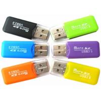 China TF Card / SD Card / CF Card Micro SDHC Card Reader Plastic Material For Promotion Gift factory