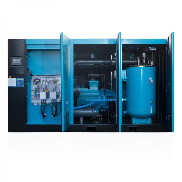 Quality 2 Stage 250Hp Pm Air Compressor 185kW Stationary Industrial Screw Air Compressor for sale