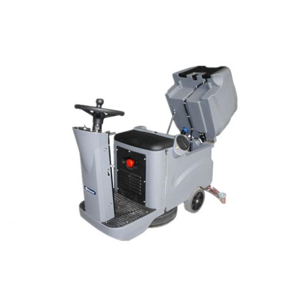 Quality Airpot / Subway Station Ride On Floor Scrubber Dryer Compact Linetex Rubber for sale