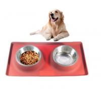 China Washable Stainless Steel 450*260*45mm,540*95*60mm Non Skid Dog Bowl factory