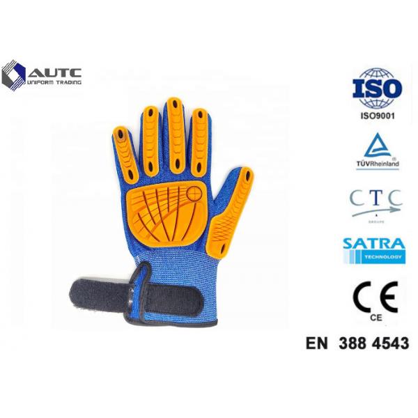 Quality Metal Fitted Work PPE Safety Gloves Non Toxic Material Strong Grip Anti Slipping Palm for sale